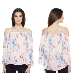 Vince Camuto Pink Multi Off-The-Shoulder Top Sz S